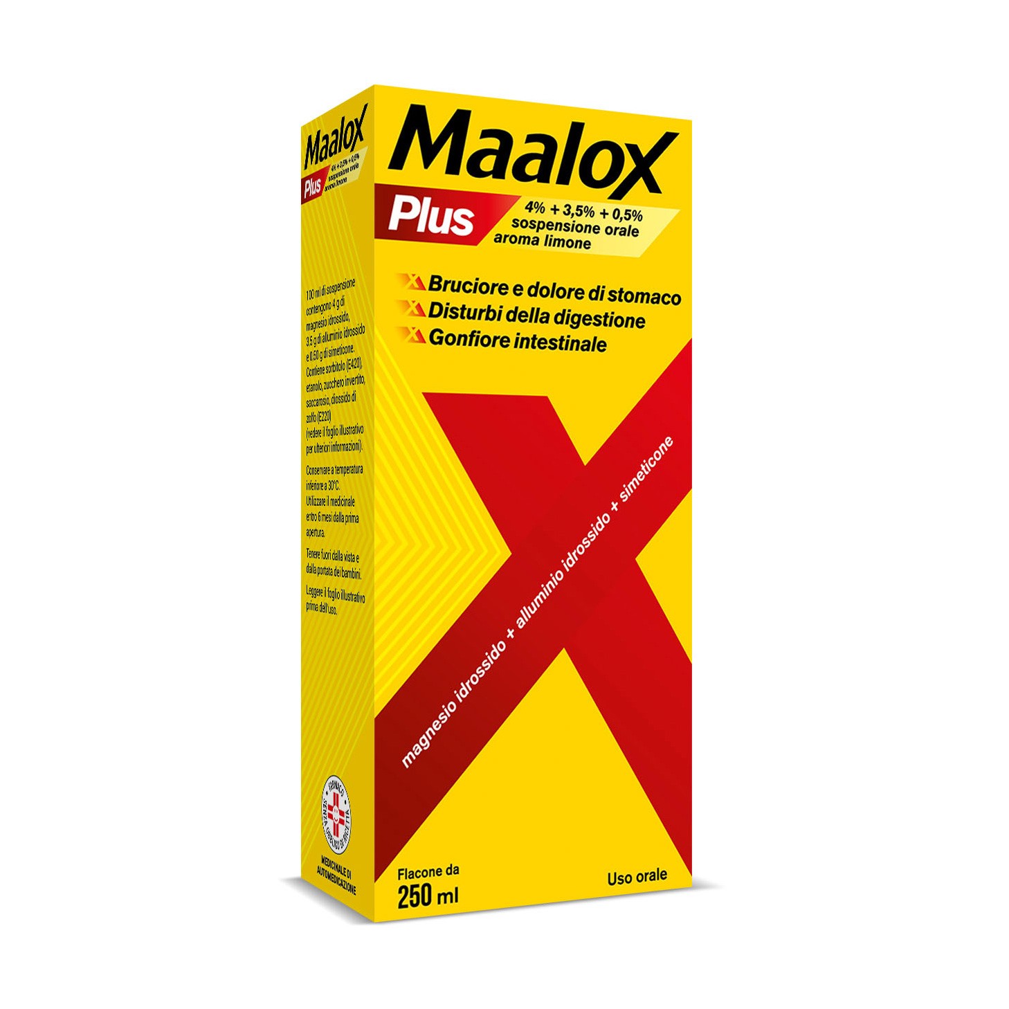 Maalox Plus Sospensione Orale Contro Bruciore E Acidità Di Stomaco 250ml