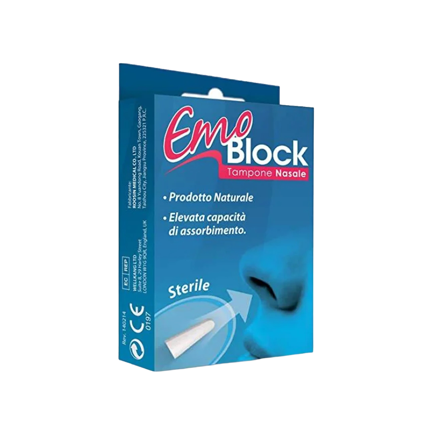 image - 912311800 - Tampone nasale che arresta rapidamente il sanguinamento (epistassi) favorendo la coagulazione. - 0006983_2.jpg