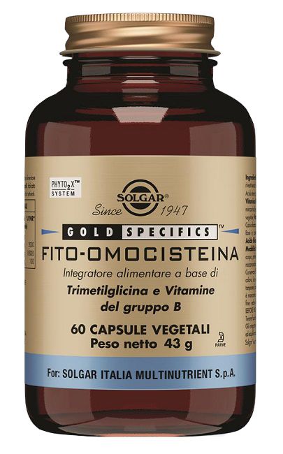 Solgar Fito-omocisteina Integratore Trimetilglicina E Vitamine B 60 Capsule Vegetali