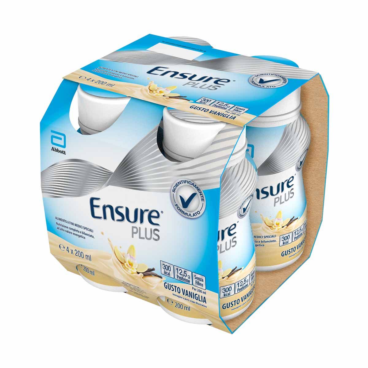 Ensure Plus Supplemento Nutrizionale Vaniglia 4x200ml