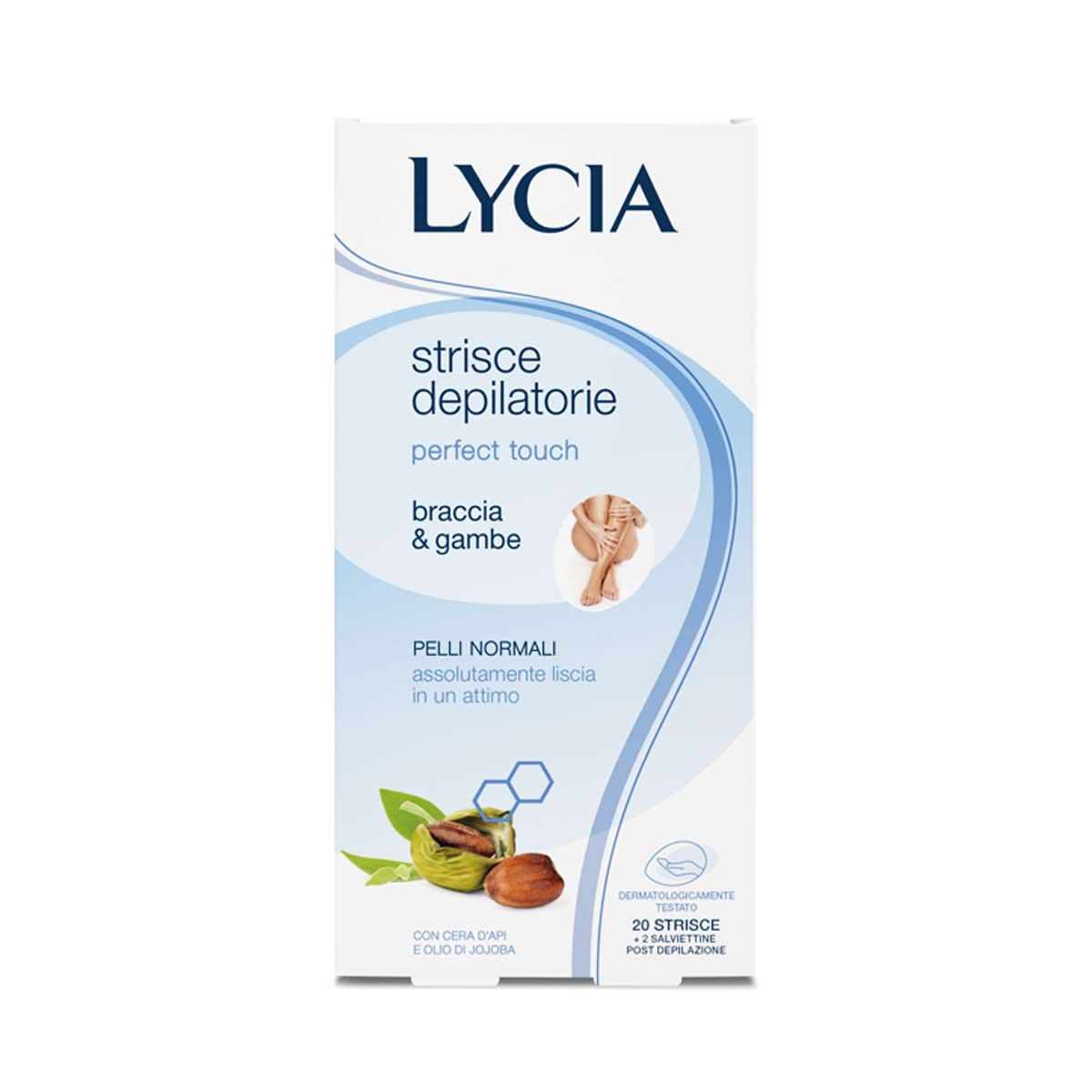 Lycia Perfect Touch Strisce Depilatorie Braccia E Gambe 20 Pezzi