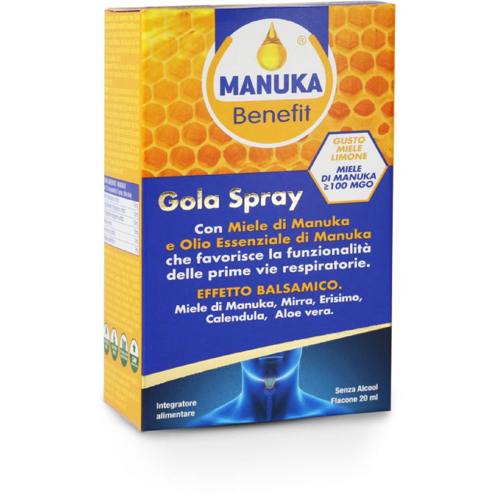 Optima Manuka Benefit Gola Spray 20ml