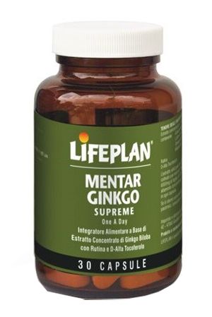 Lifeplan Mentar Ginkgo Supreme Integratore Ginkgo Biloba 30 Capsule