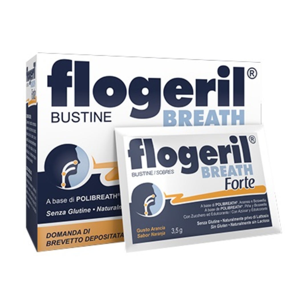 Flogeril Breath Forte Integratore Vie Respiratorie 18 Bustine