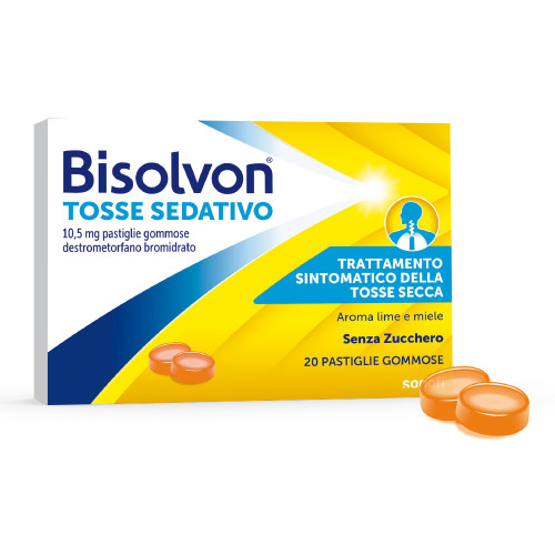 038593024 - BISOLVON TOSSE SEDATIVO*20 pastiglie gommose 10,5 mg - 7854898_1.jpg