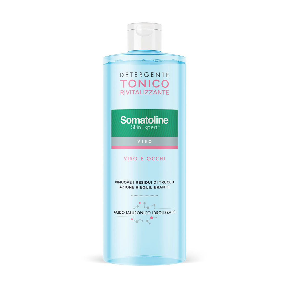 Somatoline Skinexpert Tonico Rivitalizzante Detergente Viso Tonificante Acido Ialuronico 400ml
