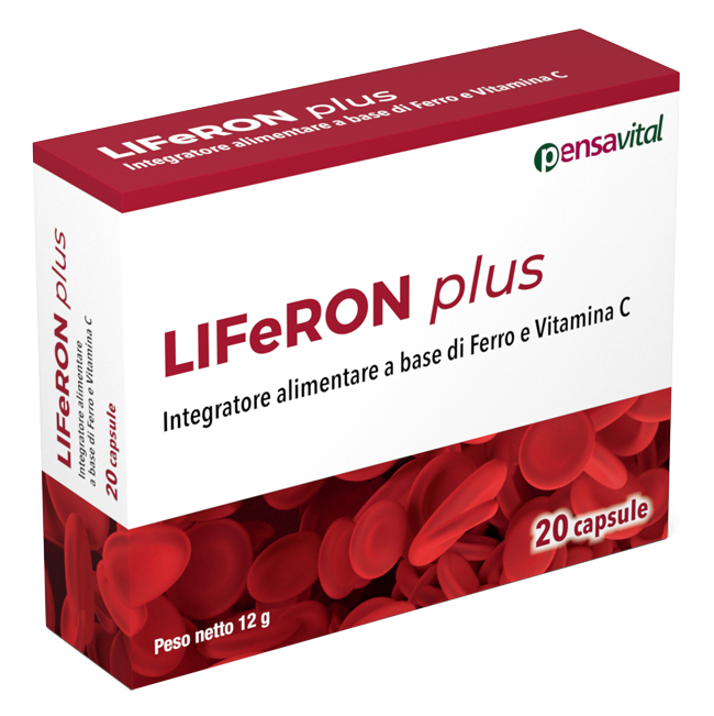 Pensa Liferon Plus Integratore Ferro E Vitamina C 20 Capsule