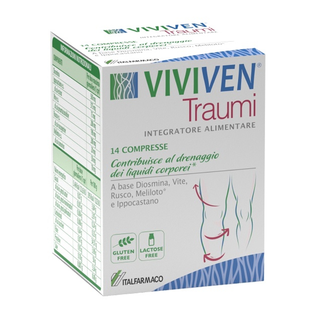 Viviven Traumi Integratore Drenaggio Liquidi Corporei 14 Compresse