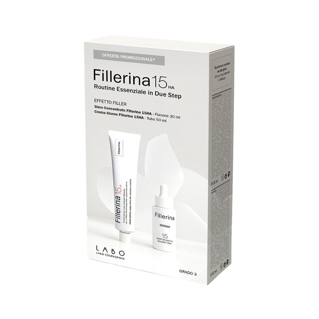 image - 951457542 - FILLERINA 15HA ROUTINE ESSENZIALE EFFETTO FILLER CREMA GIORNO 50 ML + SERUM CONCENTRATO GRADO 3 30 ML - 4859283_2.jpg