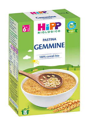 image - 924788300 - Pastina HiPP Gemmine 320g, ideale per preparare pappe e minestrine durante lo svezzamento grazie al suo piccolo formato facilmente masticabile. - 7874083_1.jpg