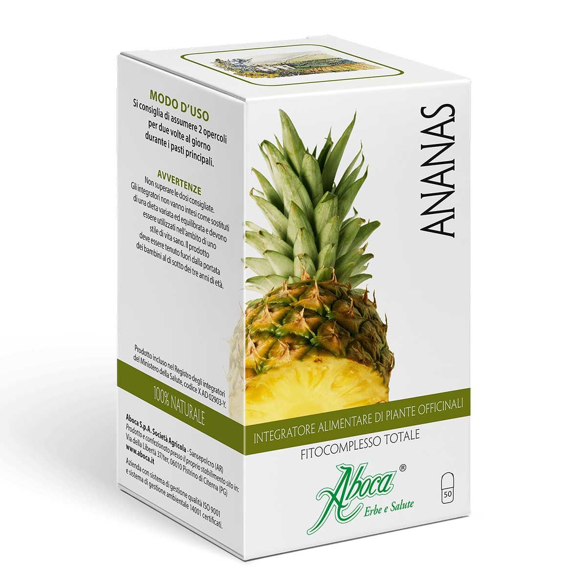 Aboca Ananas Fitocomplesso Integratore 50 Opercoli