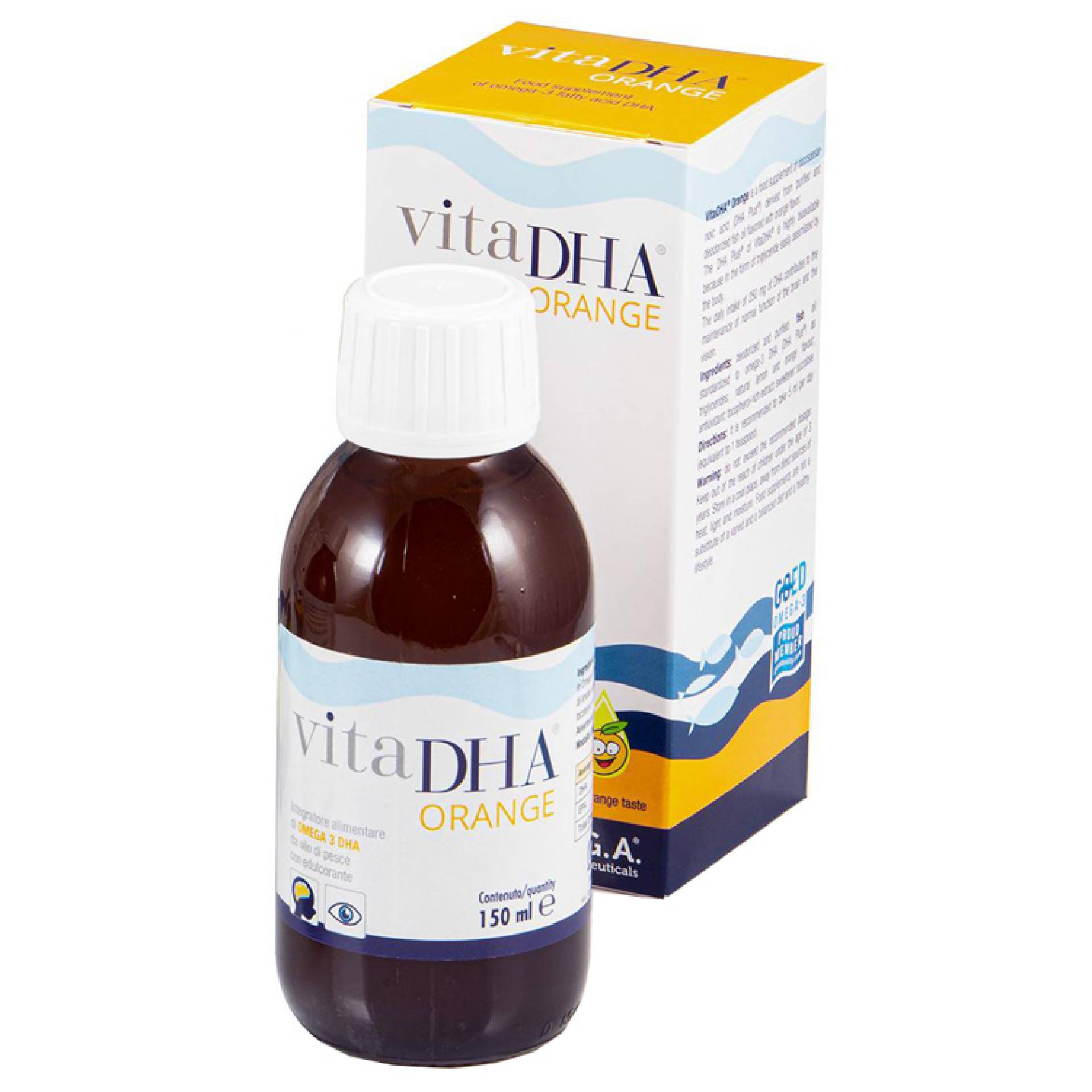 Vitadha Orange Integratore Omega-3 E Dha 150ml