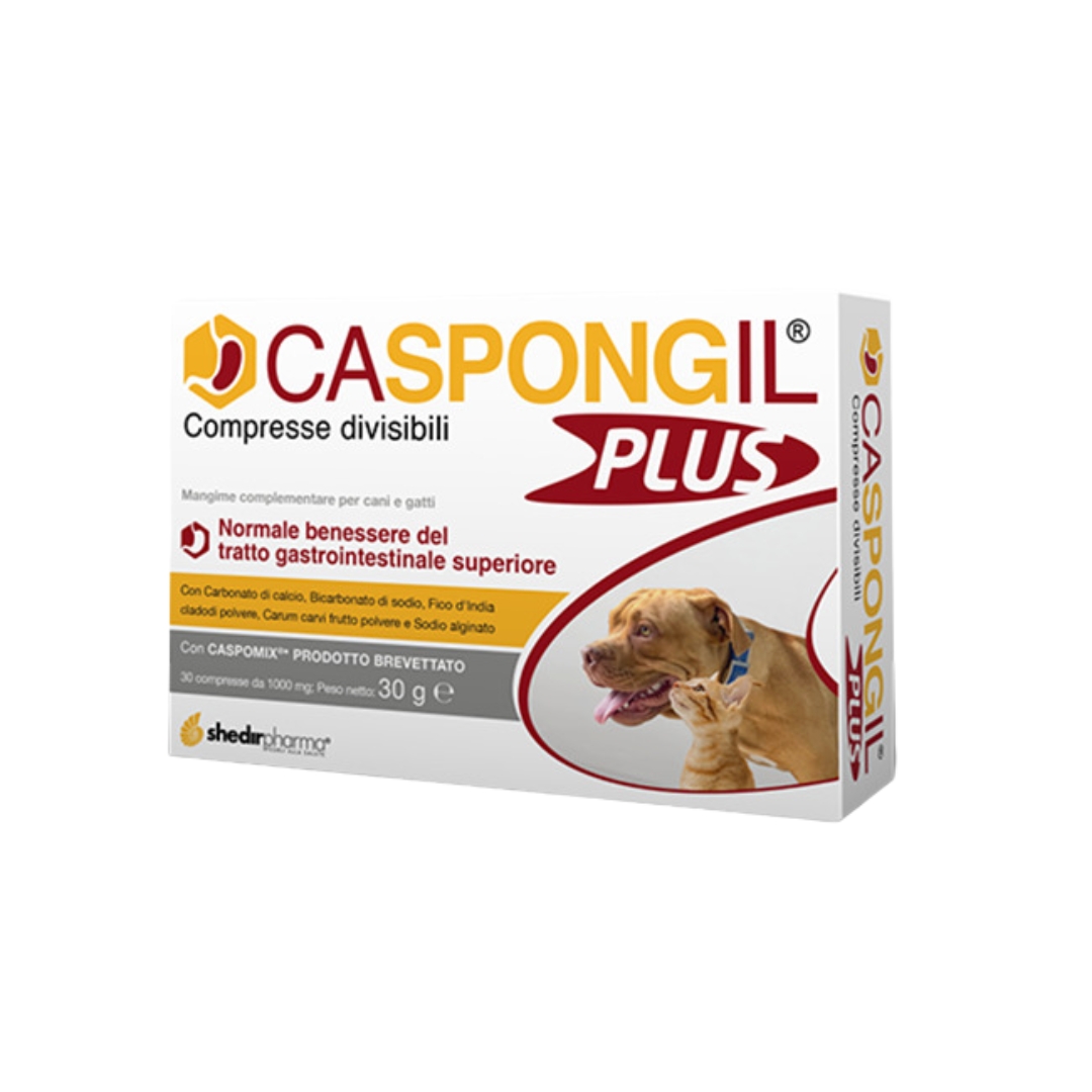 Caspongil Plus Mangime Complementare Benessere Gastrointestinale Cani E Gatti 30 Compresse