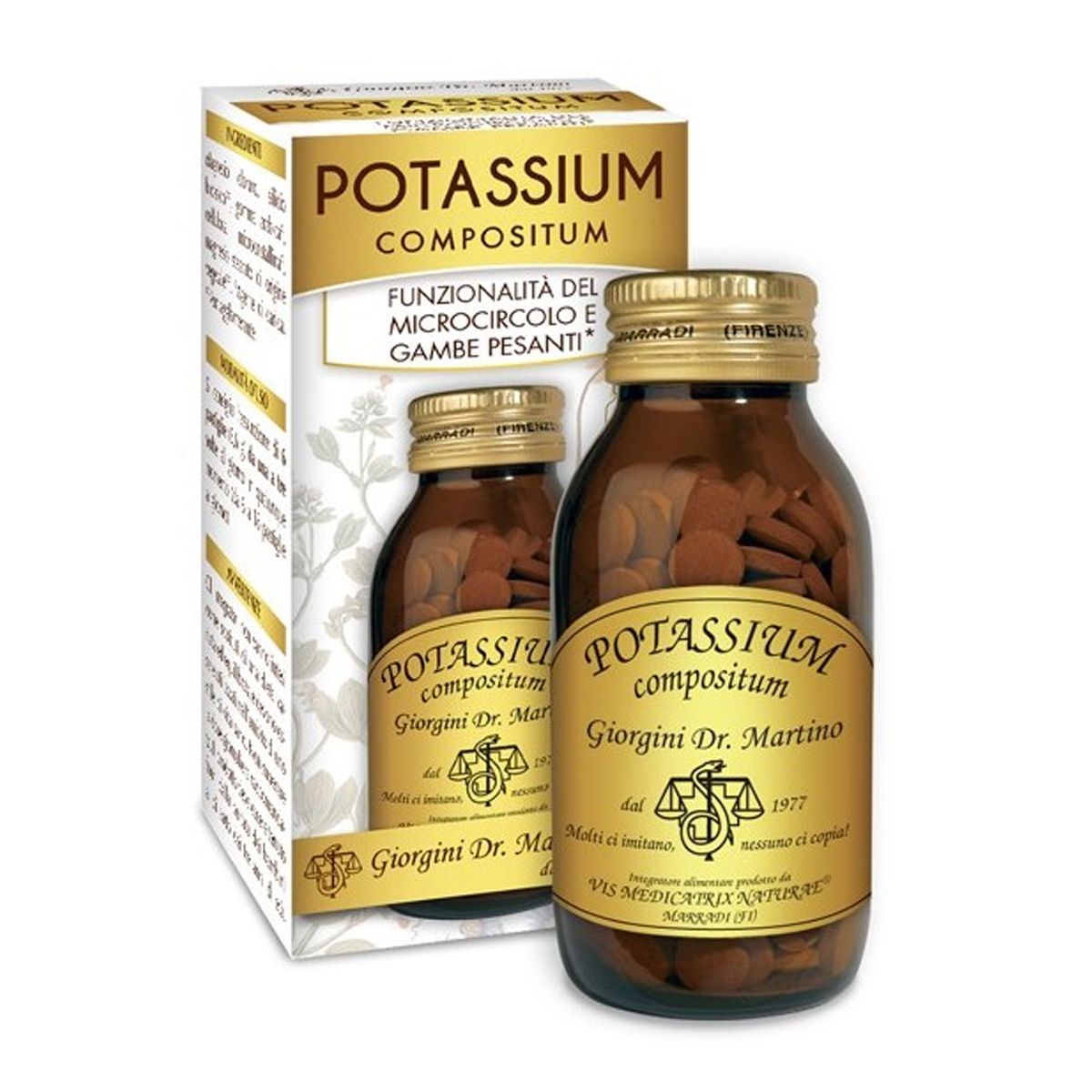 Potassium Compositum Integratore Spossatezza 180 Pastiglie