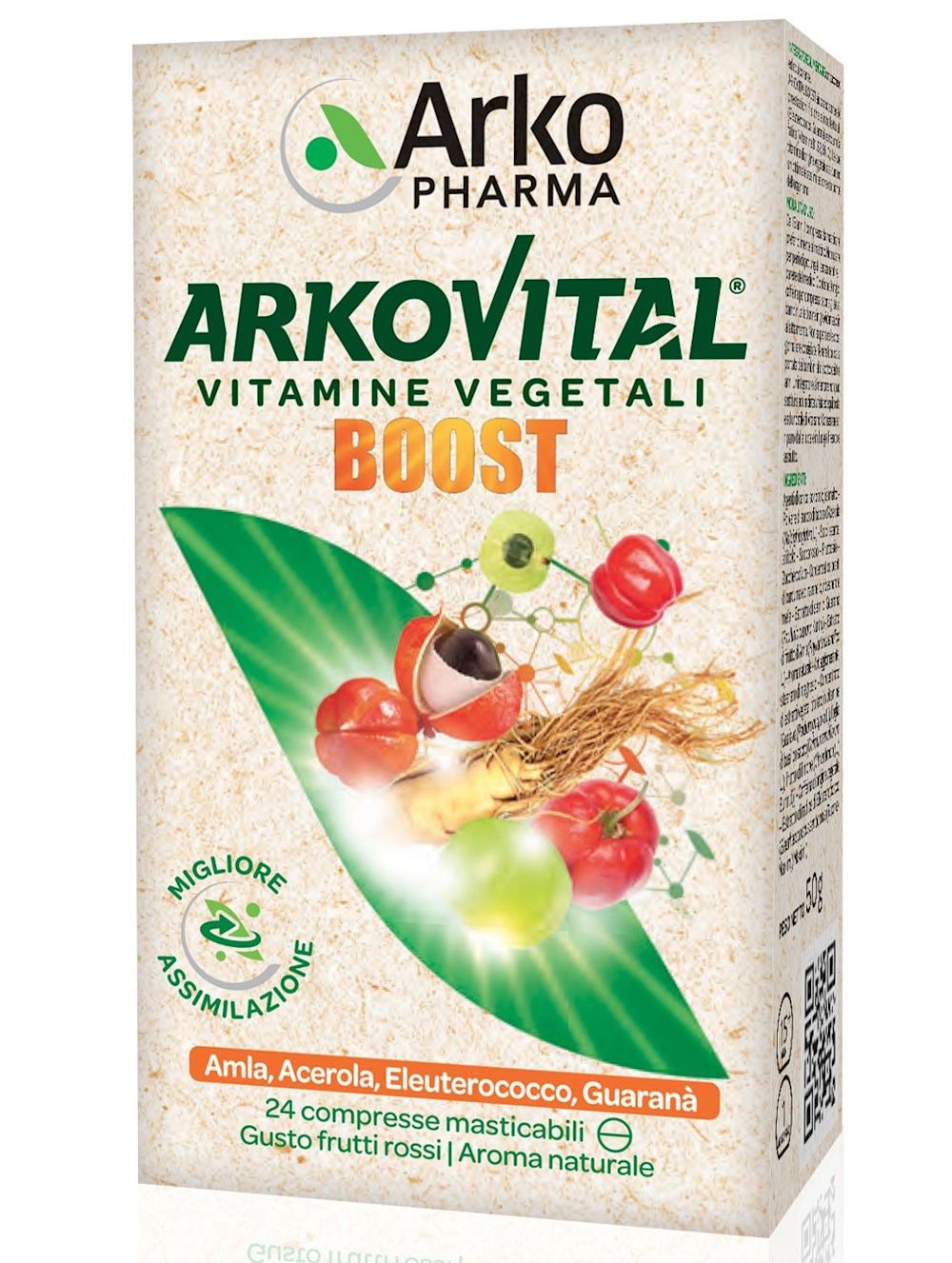 985494246 - Arkovital Boost Integratore Vitamine vegetali gusto Frutti Rossi 24 compresse masticabili - 4710659_2.jpg