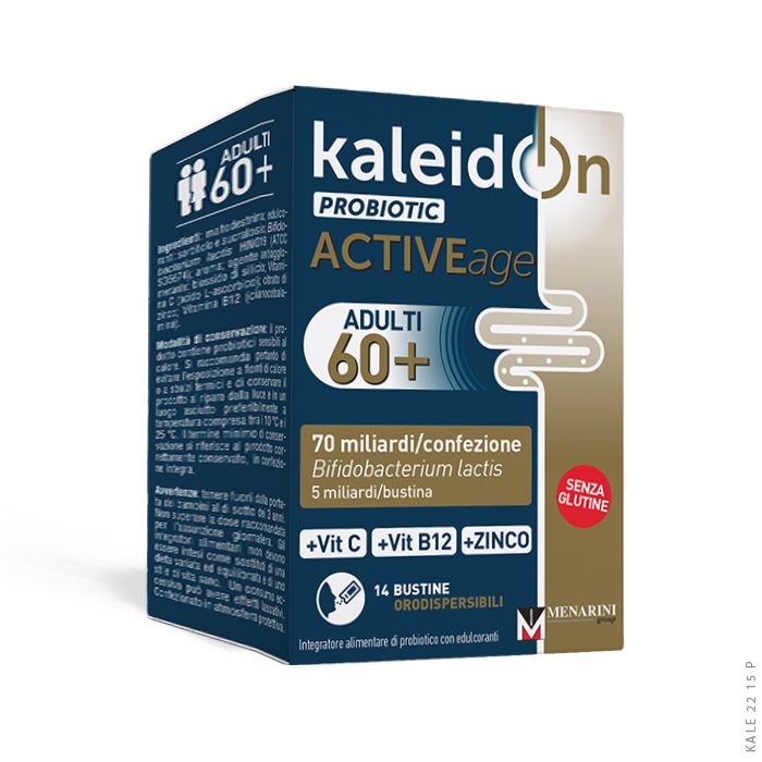 Kaleidon Probiotic Active Age Integratore per Adulti 60+ 14 Bustine