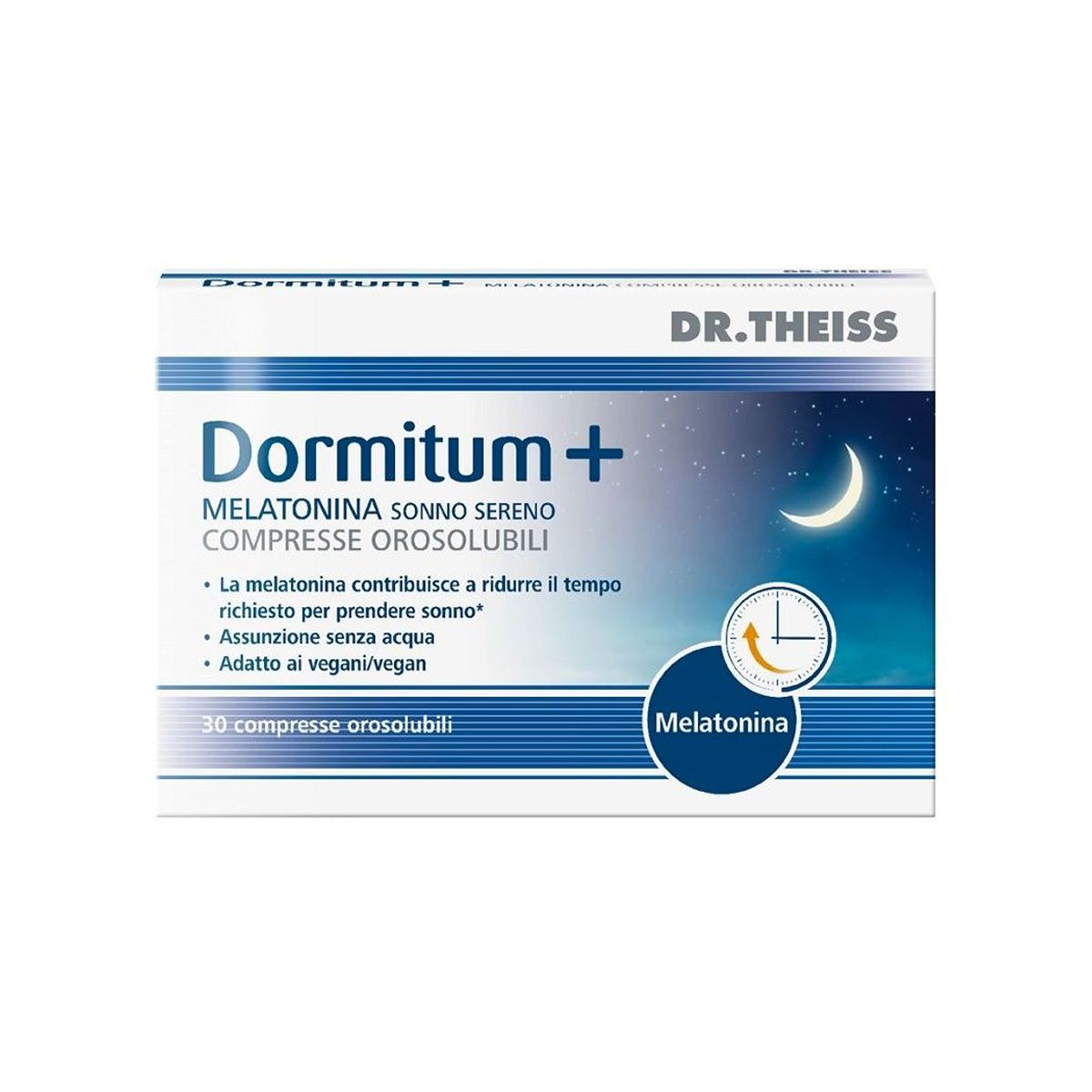 Dr.theiss Dormitum+melatonina Sonno Sereno Orosolubile Integratore 30 Compresse