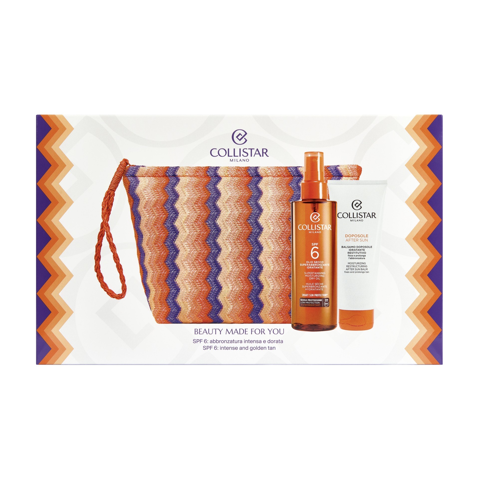 image - 952042772 - Cofanetto solare con olio secco SPF6 per favorire un&rsquo;abbronzatura intensa e balsamo doposole lenitivo. - 4867692_1.jpg