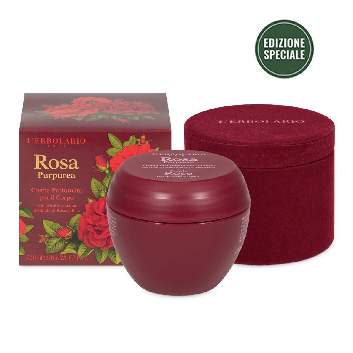 L'erbolario Rosa Purpurea Crema Profumata Corpo 200ml