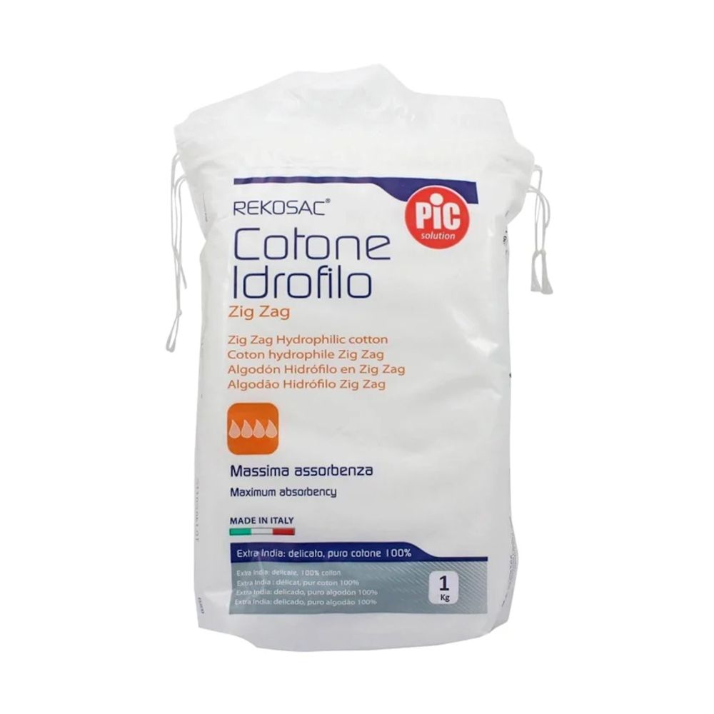 image - 923016238 - Cotone idrofilo ad alto potere assorbente e morbido al tatto, ideale per medicazione, protezione e pulizia, confezionato in rotolo da 1000g con sacchetto richiudibile antipolvere. - 7890925_2.jpg