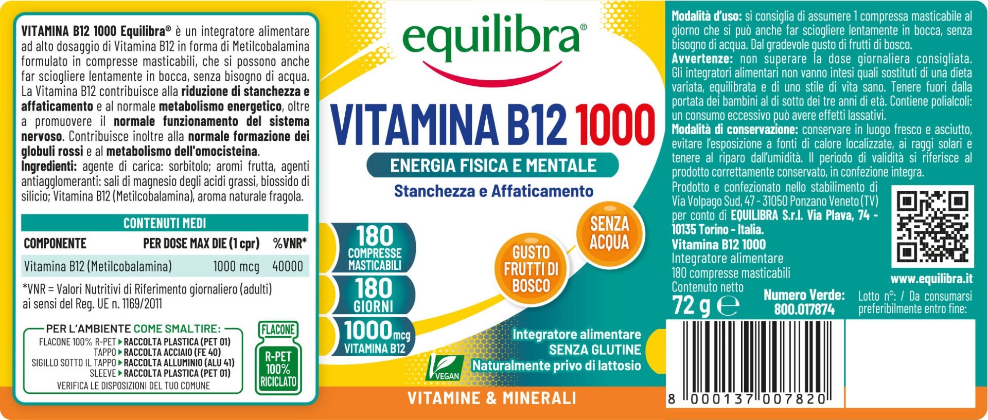989401183 - EQUILIBRA VITAMINA B12 1000 180 COMPRESSE MASTICABILI - 4797406_2.jpg