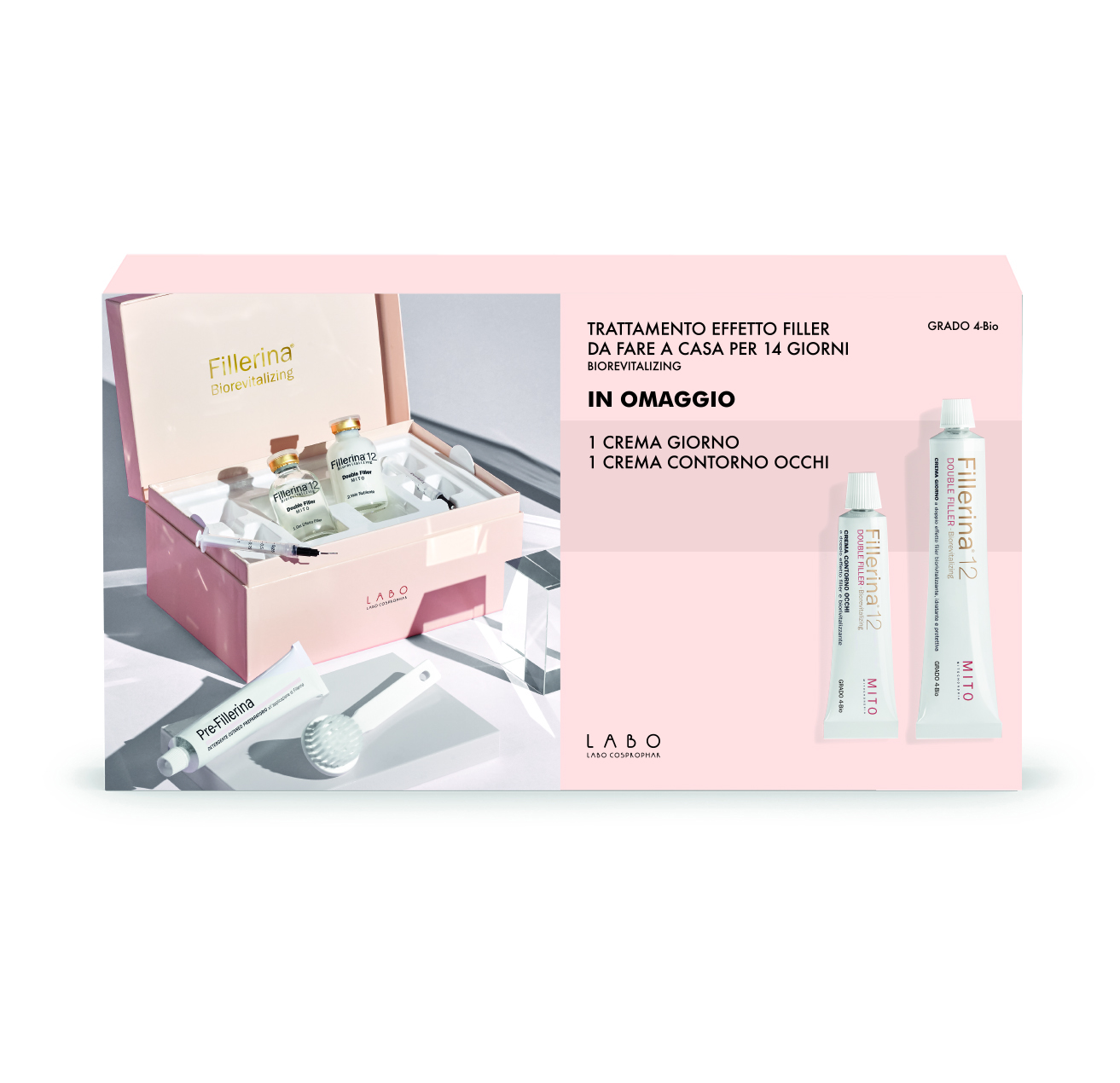 Fillerina 12 Biorevitalizing + Giorno + Occhi Grado 4 Trattamento Filler