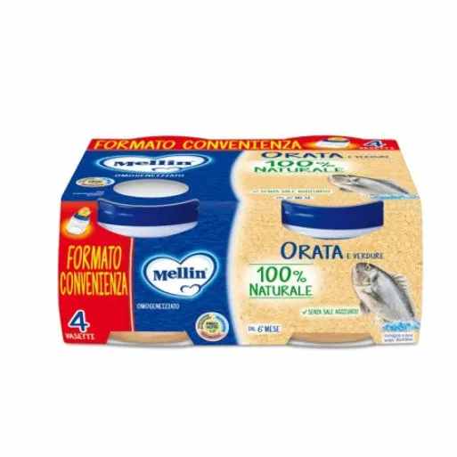 Mellin Omogeneizzato Orata 4x80g