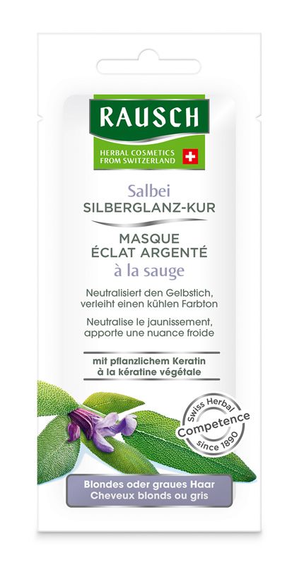 Rausch Maschera Curativa Lucentezza Argentea Alla Salvia Capelli Grigi O Biondo 15ml