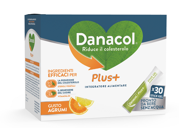 Danacol Plus+ Integratore controllo livello colesterolo 30 Stick