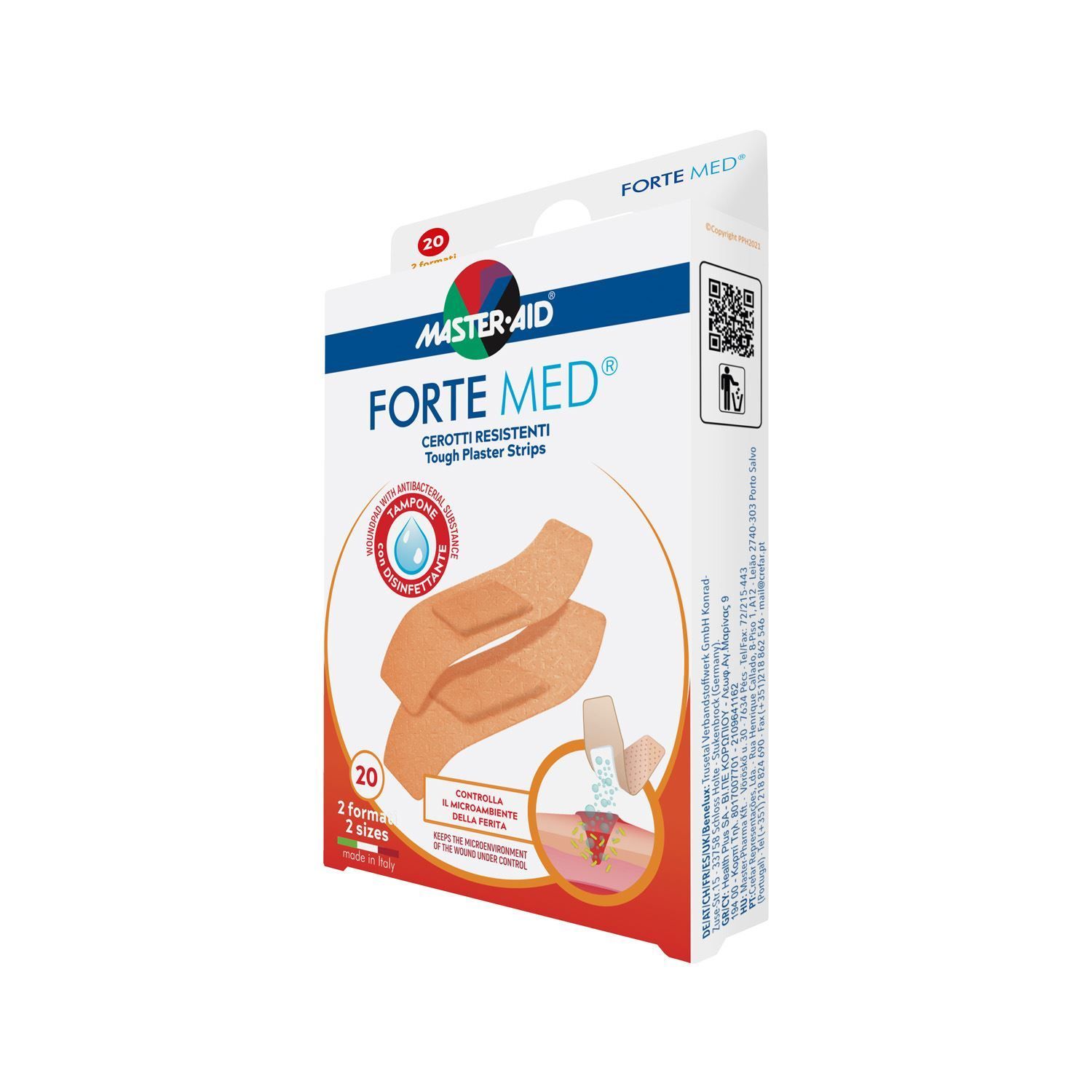 Master-aid Forte Med Cerotti 2 Formati 20 Pezzi