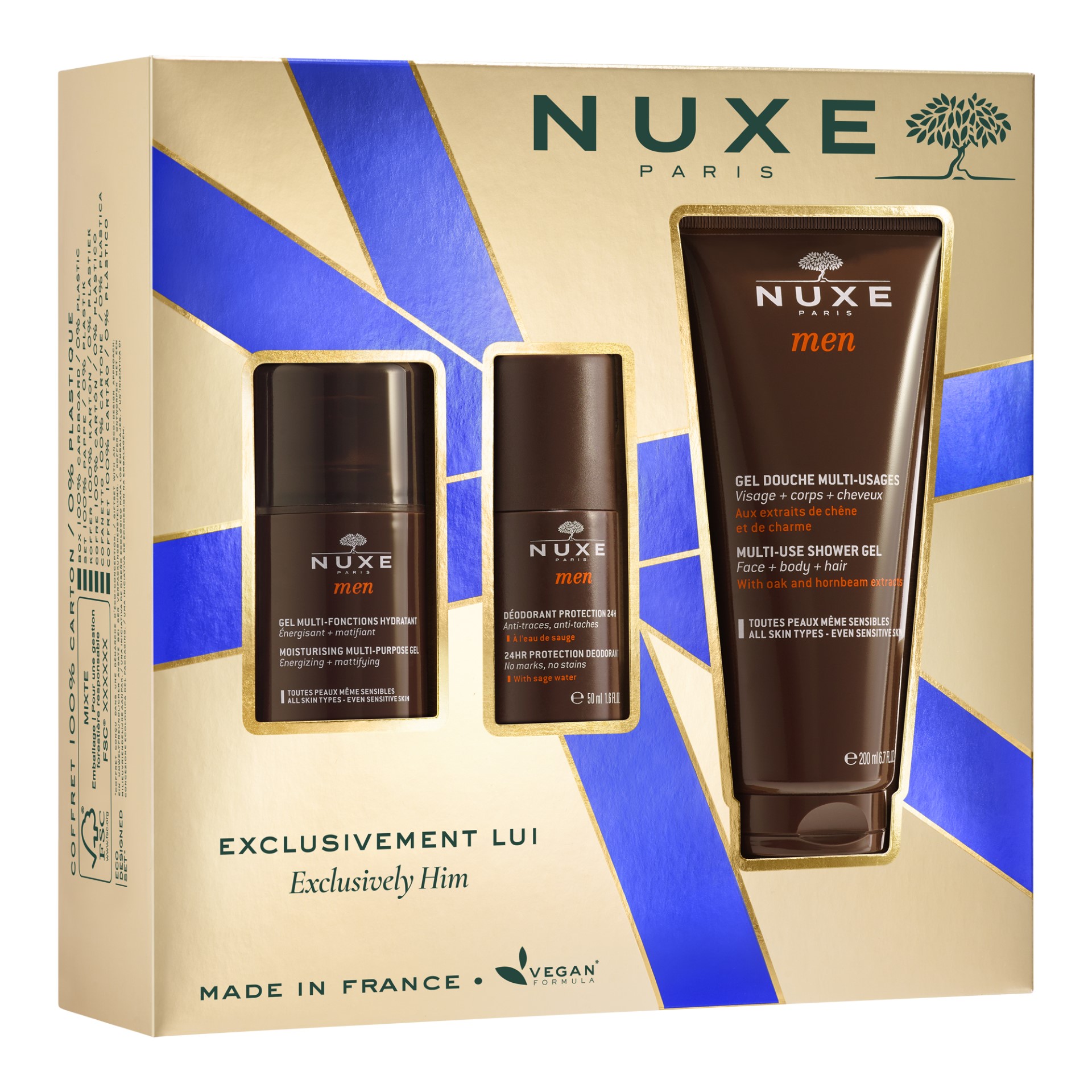 Nuxe Xmas Exclusivement Lui 3 Pezzi