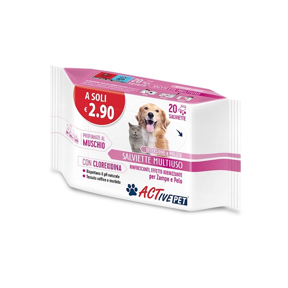 image - 987678570 - ACTIVE PET SALVIETTE CLX 20 PEZZI - 0005682_1.jpg