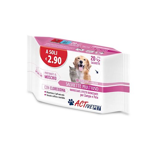 987678570 - ACTIVE PET SALVIETTE CLX 20 PEZZI - 0005682_1.jpg