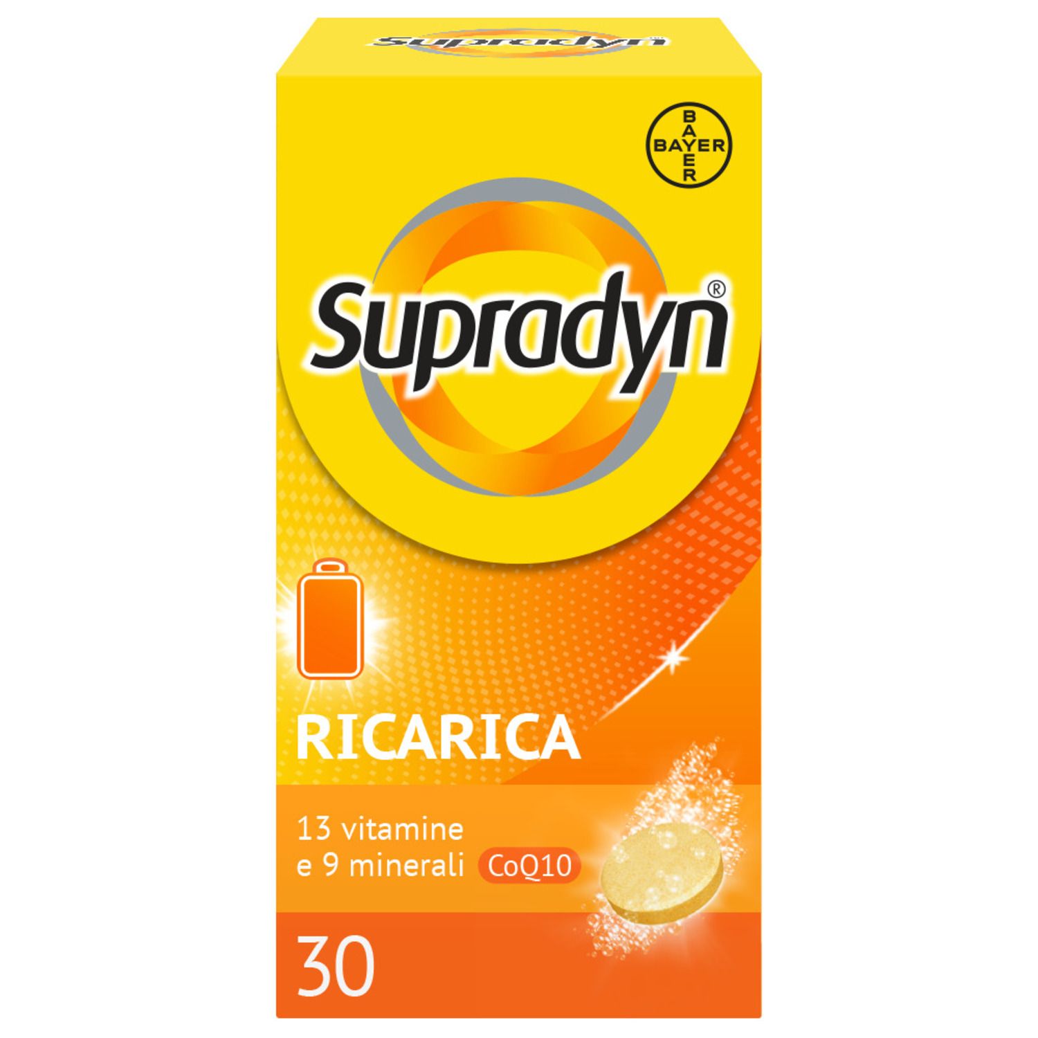 Supradyn Ricarica Integratore multivitamine Completo Minerali 30 Compresse Effervescenti