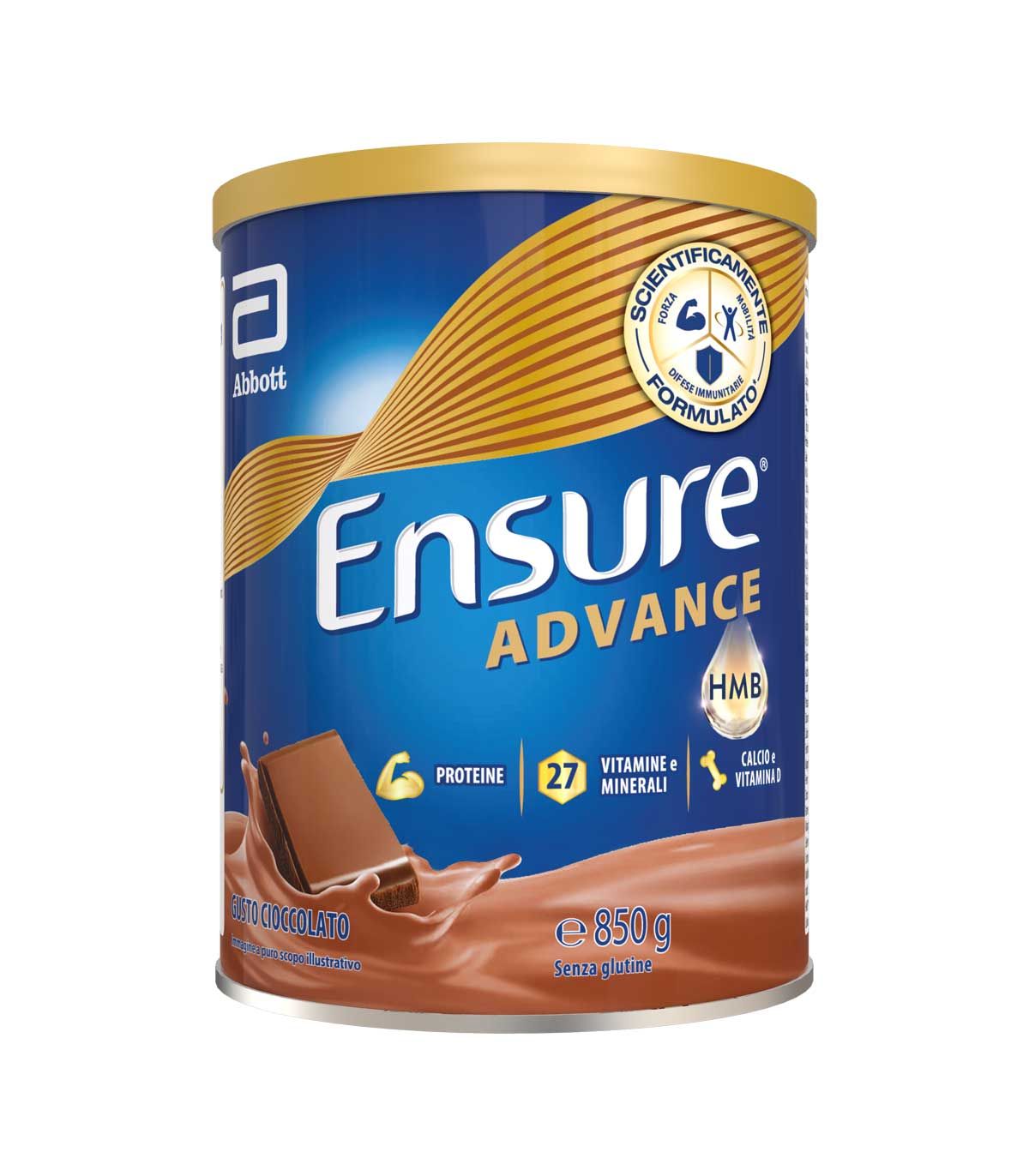 Ensure Advance Integratore Proteico Cioccolato 850g