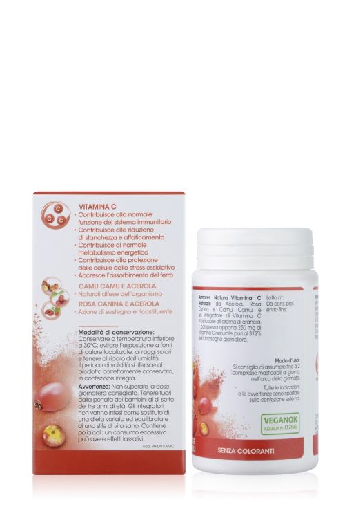 Armores Natura Integratore Vitamina C Naturale 60 Compresse Masticabili - Top  Farmacia