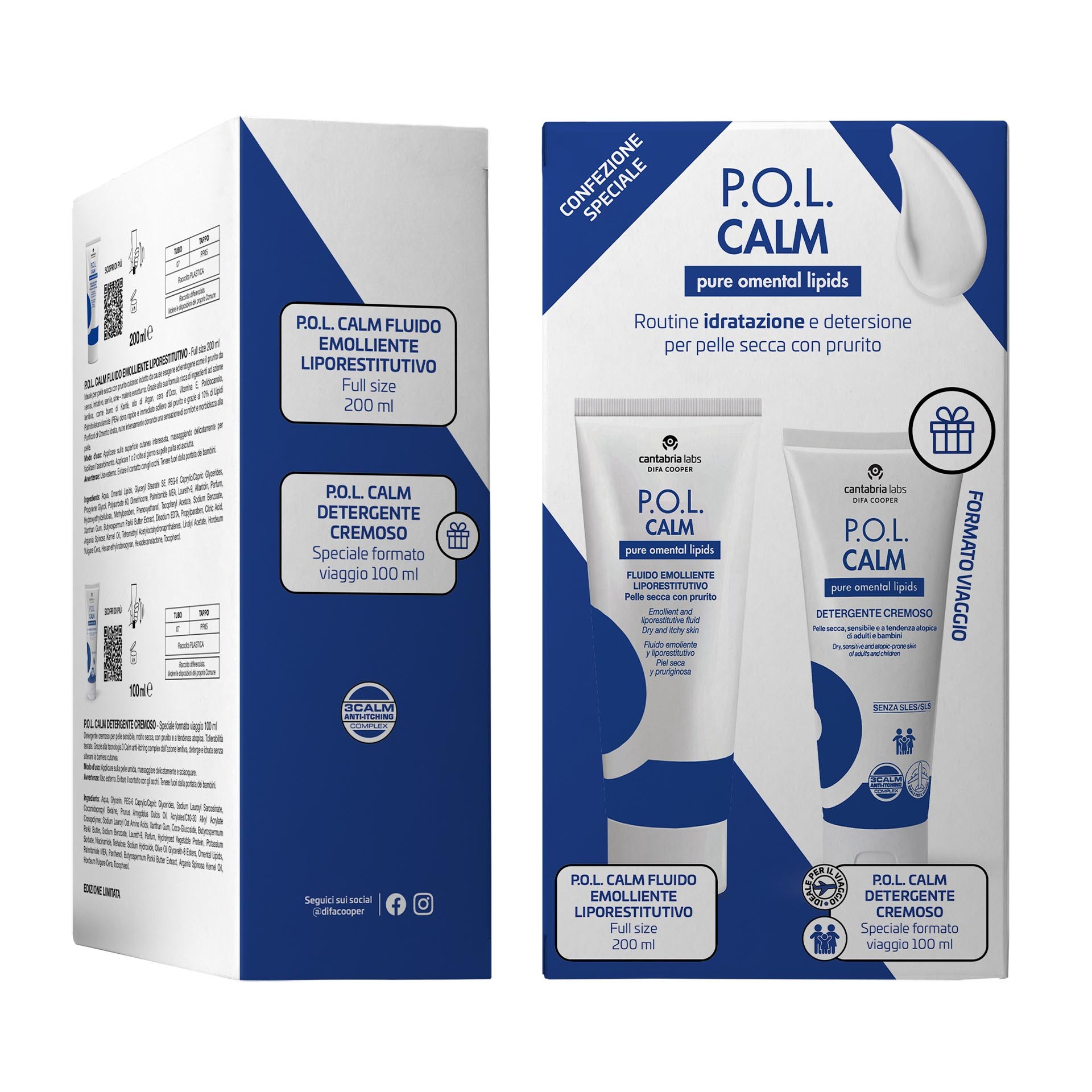 image - 989929195 - POL CALM FLUIDO EMOLLIENTE LIPORESTITUTIVO 200 ML + POL CALM DETERGENTE CREMOSO 100 ML - 4817463_2.jpg