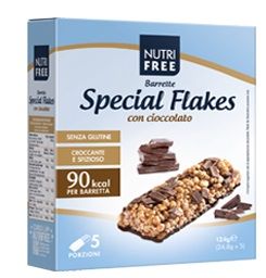 Nutrifree Barrette Special Flakes Chioccolato Senza Glutine 5 Porzioni