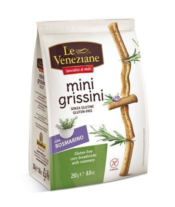 Le Veneziane Mini Grissini Rosmarino Gluten Free 250g