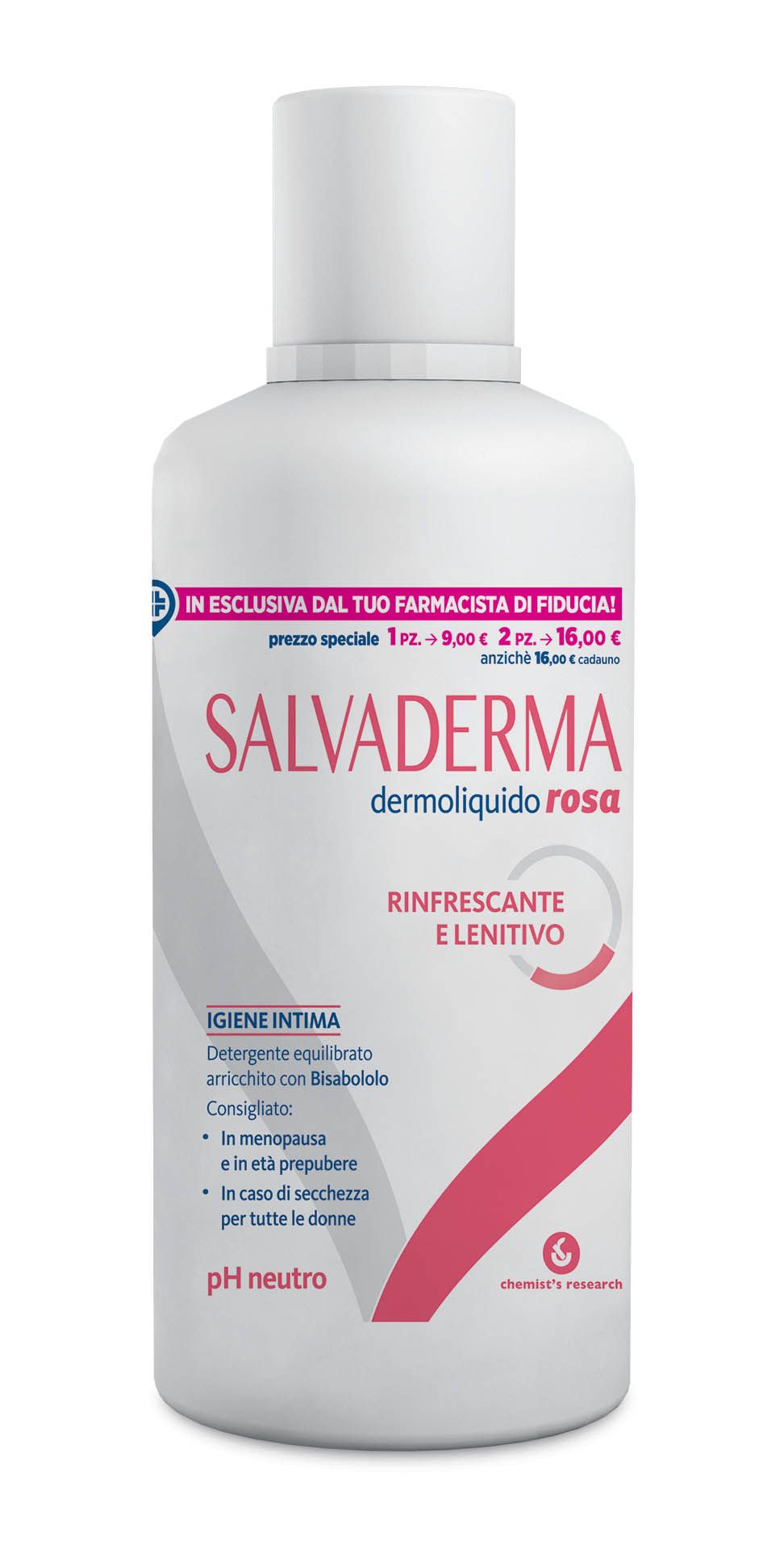 Salvaderma Dermoliquido Rosa Detersione intima 500ml