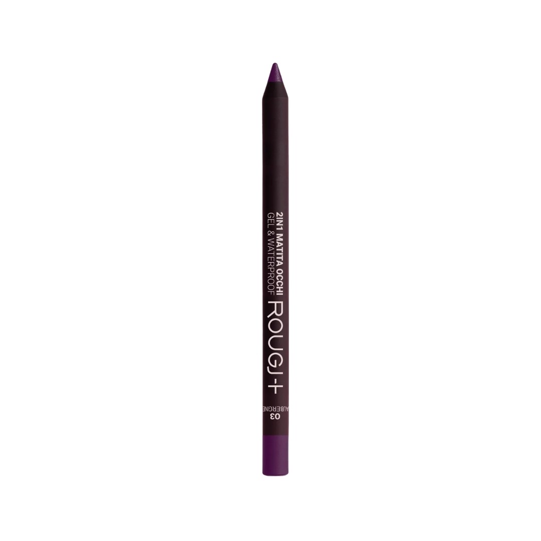 image - 951378696 - Matita occhi 2in1 gel waterproof nella tonalit&agrave; 03 Aubergine, ideale per valorizzare lo sguardo con un tocco sofisticato e intenso. - 4854391_1.jpg