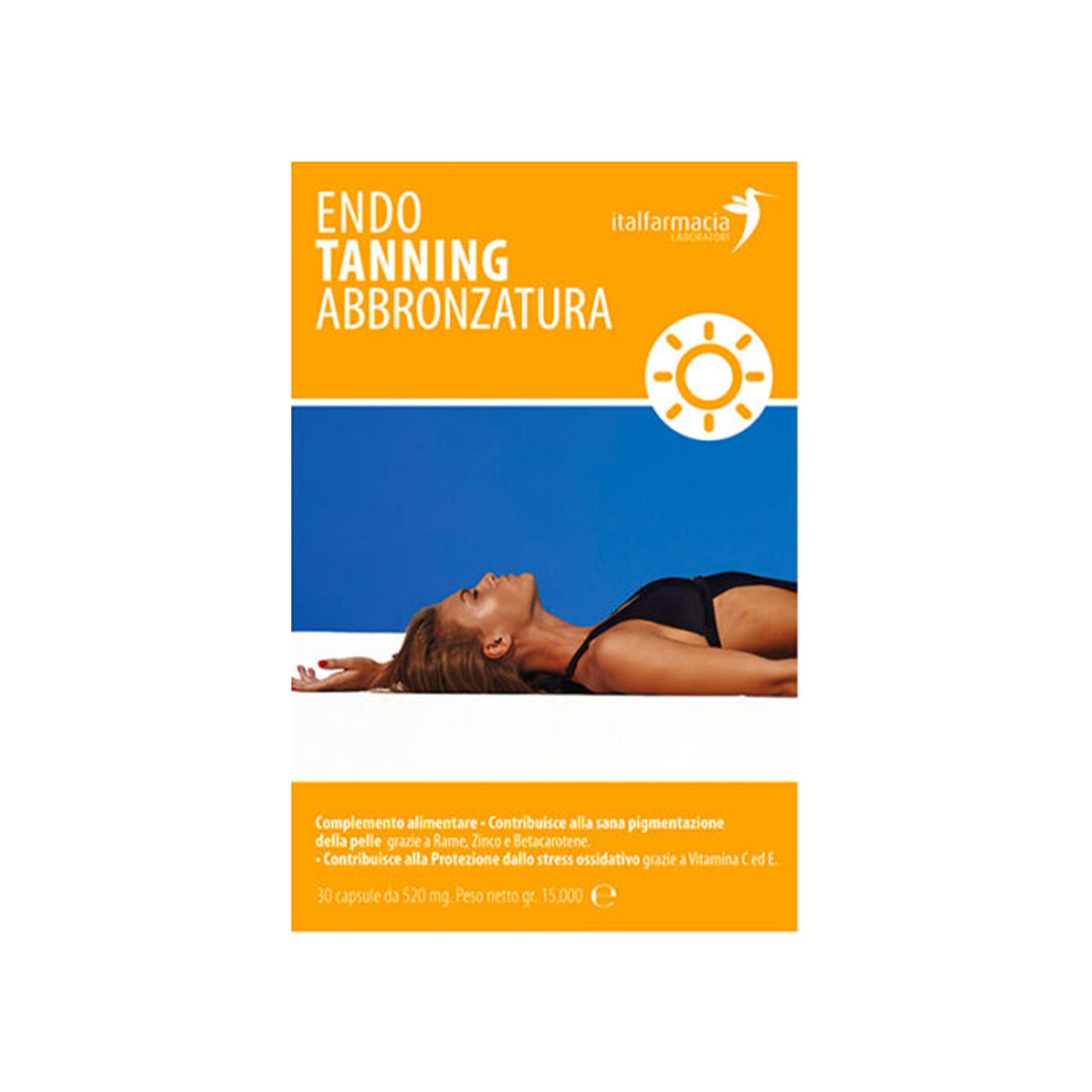 Endotanning Abbronzatura Integratore 30 Capsule