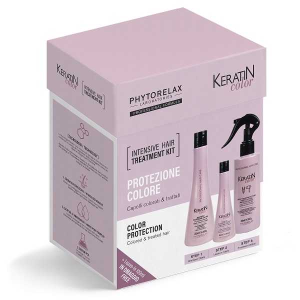 Phytorelax Keratin Color Kit 3 Pezzi