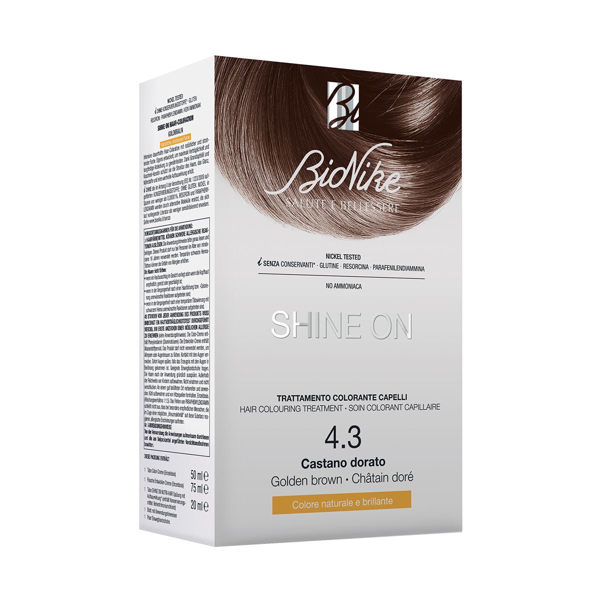 Bionike Shine On Tinta Capelli Castano Dorato 4.3