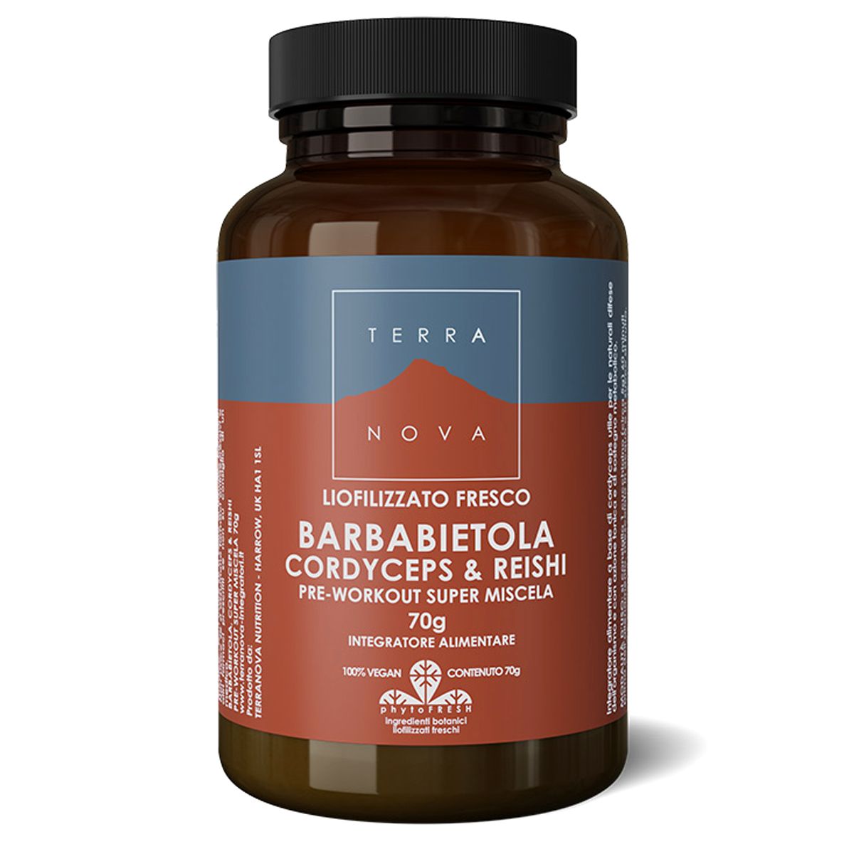 Terranova Barbabietola Cordyceps E Reishi Pre Workout Integratore Sport 70g