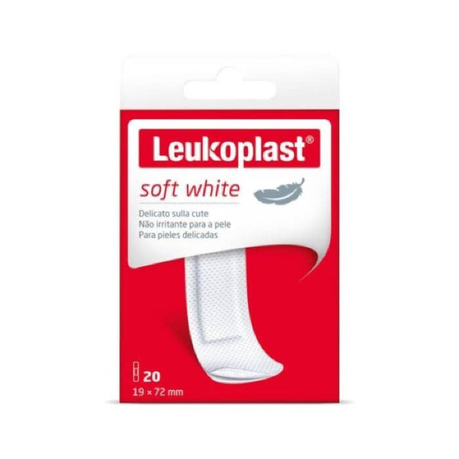 Leukoplast Soft White Cerotti 72x19cm 20 Pezzi