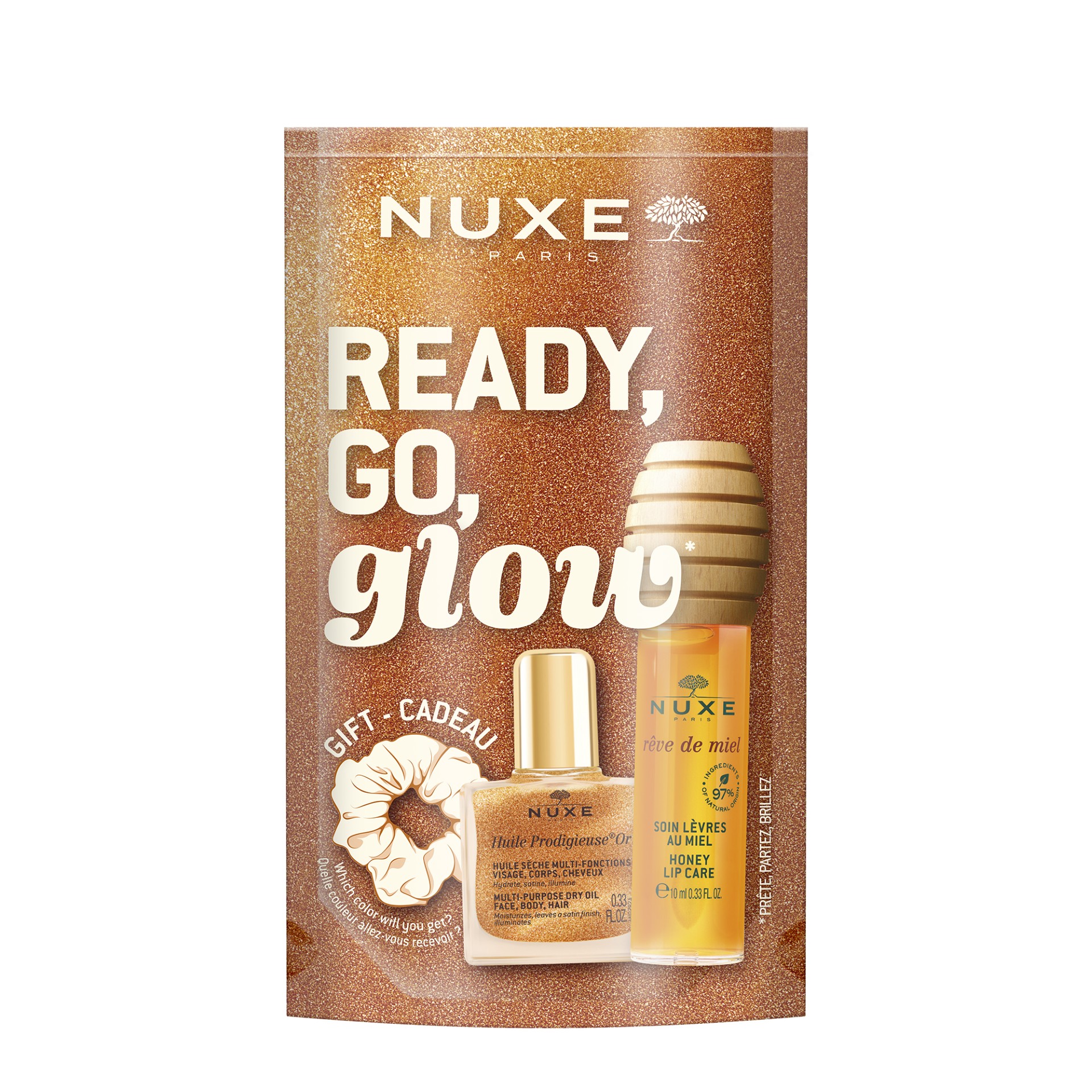image - 951107212 - Kit beauty firmato Nuxe con prodotti della linea Rêve de Miel, ideale per nutrire le labbra e donare luminosit&agrave; a viso e corpo. - 4842050_5.jpg
