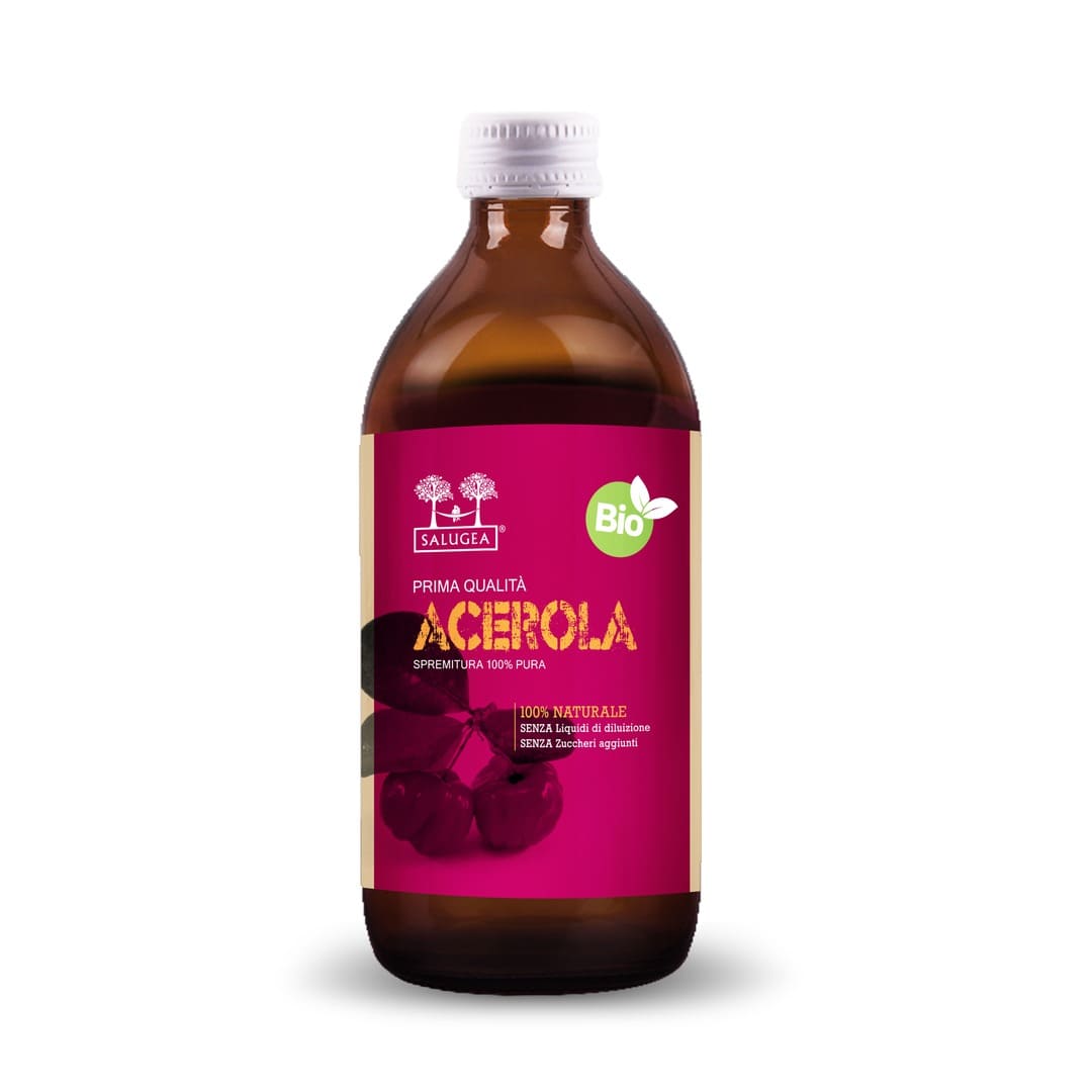 Salugea Succo Di Acerola Biologico 100% Puro 500ml