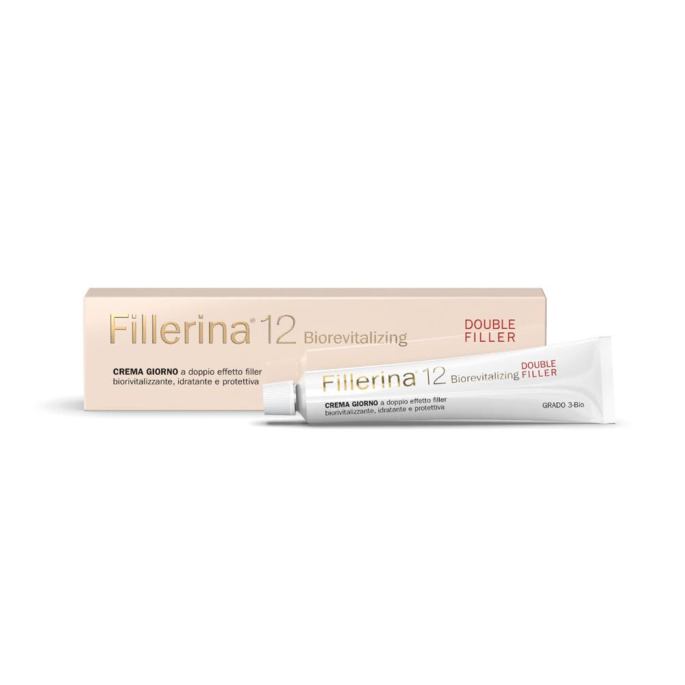 Fillerina 12 Double Filler Biorevitalizing Crema Giorno Antiage Grado 3 Bio 50ml