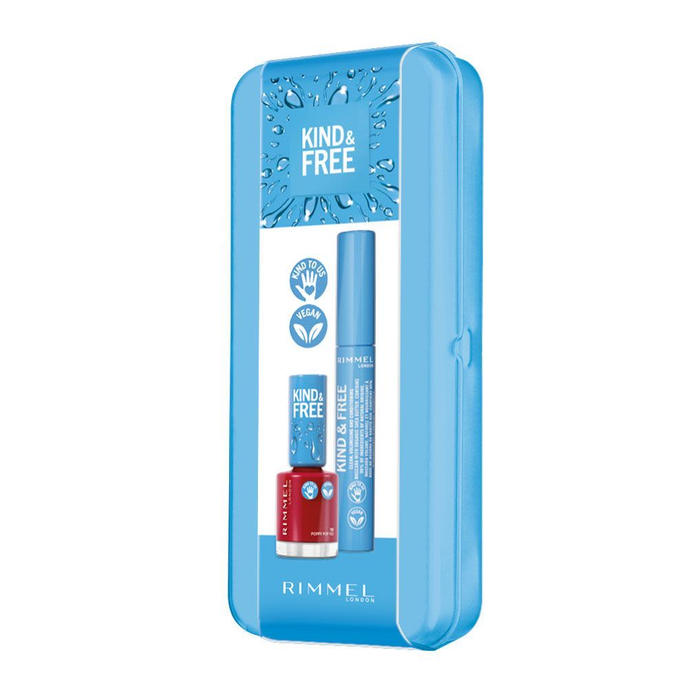 985009113 - Rimmel London Kind e Free Scatola di Latta con mascara e smalto rosso - 4741911_2.jpg
